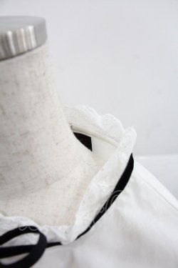 画像3: MIHO MATSUDA / 綿レースリボンタイブラウス M ホワイト I-25-12-22-039-GO-BL-SA-ZI