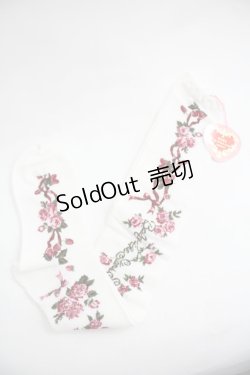 画像1: BABY,THE STARS SHINE BRIGHT / スウィーティーギンガムボーダー柄オーバーニー  白 I-25-12-24-041-BA-ZA-SA-ZI