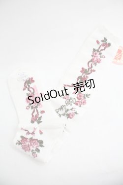 画像2: BABY,THE STARS SHINE BRIGHT / スウィーティーギンガムボーダー柄オーバーニー  白 I-25-12-24-041-BA-ZA-SA-ZI