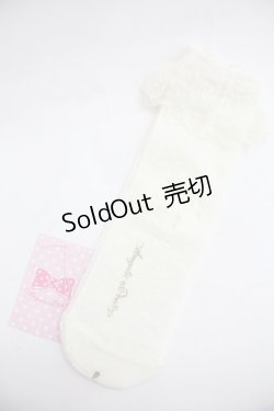 画像2: Angelic Pretty / Lacyクルー丈ソックス  アイボリー I-25-12-24-042-AP-ZA-SA-ZI