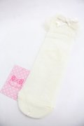 Angelic Pretty / Lacyクルー丈ソックス  アイボリー I-25-12-24-044-AP-ZA-SA-ZI