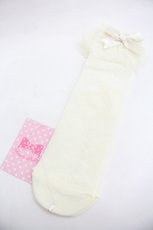 画像1: Angelic Pretty / Lacyクルー丈ソックス  アイボリー I-25-12-24-044-AP-ZA-SA-ZI (1)