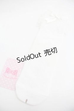 画像1: Angelic Pretty / Lacyクルー丈ソックス  白 I-25-12-24-046-AP-ZA-SA-ZI