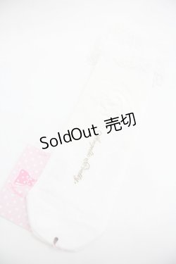 画像2: Angelic Pretty / Lacyクルー丈ソックス  白 I-25-12-24-046-AP-ZA-SA-ZI