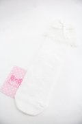Angelic Pretty / Lacyクルー丈ソックス  白 I-25-12-24-047-AP-ZA-SA-ZI