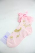 Angelic Pretty / Misty Skyクルー丈ソックス  ピンク I-25-12-24-050-AP-TO-SA-ZI