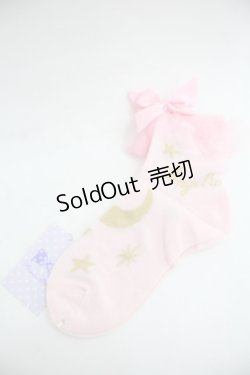 画像1: Angelic Pretty / Misty Skyクルー丈ソックス  ピンク I-25-12-24-050-AP-TO-SA-ZI