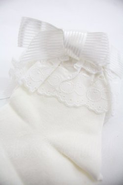 画像3: BABY,THE STARS SHINE BRIGHT / Sweet Cherriesクルーソックス  白Ｘ白 I-25-12-24-053-BA-ZA-SA-ZI