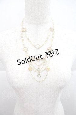 画像1: BABY,THE STARS SHINE BRIGHT / Voyage dans le temps  Belle Epoque の空の下 ネックレス  ゴールドＸ白 I-25-12-24-006-BA-AC-SA-ZI