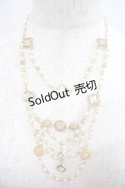 画像2: BABY,THE STARS SHINE BRIGHT / Voyage dans le temps  Belle Epoque の空の下 ネックレス  ゴールドＸ白 I-25-12-24-006-BA-AC-SA-ZI