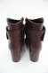 画像3: axes femme / バックル使いショートブーツ L ワイン I-25-12-24-061-AX-SH-SA-ZI (3)
