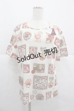 画像1: PINK HOUSE / チェリー総柄プリントカットソー  アイボリー I-25-12-24-070-LO-TO-SA-ZI