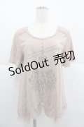 axes femme / シャンデリアptTシャツ M ピンク I-25-12-24-074-AX-TS-TE-ZI