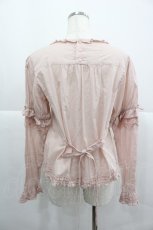 画像2: PINK HOUSE / ケミカルレース使いブラウス  ピンク I-25-12-24-075-LO-BL-TE-ZI (2)