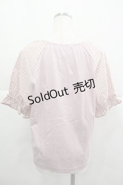 画像2: PINK HOUSE / ギンガムチェック使いカットソー 4(L) ピンク I-25-12-24-076-LO-BL-SA-ZI