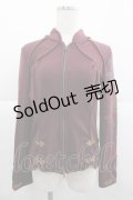 Ozz oneste / チャイナデザインハイネックZIPトップス  ボルドー I-25-12-24-079-OO-TO-SA-ZI