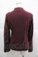画像2: Ozz oneste / チャイナデザインハイネックZIPトップス  ボルドー I-25-12-24-079-OO-TO-SA-ZI (2)