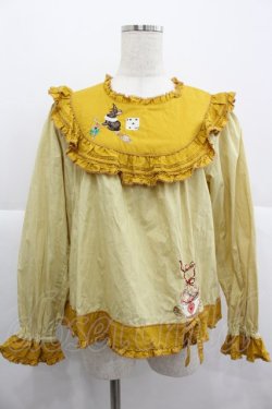 画像1: PINK HOUSE / ハロウィーンワンダーランド刺繍使いブラウス  パンプキン I-25-12-24-081-LO-BL-TE-ZI