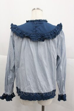 画像2: PINK HOUSE / ハロウィーンワンダーランド刺繍使いブラウス  ブルー I-25-12-24-082-LO-BL-TE-ZI