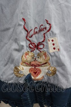 画像4: PINK HOUSE / ハロウィーンワンダーランド刺繍使いブラウス  ブルー I-25-12-24-082-LO-BL-TE-ZI