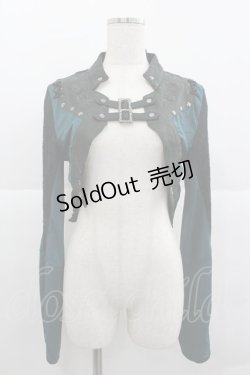 画像1: Ozz Croce / ダブルベルトジャケット  グリーンＸ黒 I-25-12-24-084-OO-JA-SA-ZI