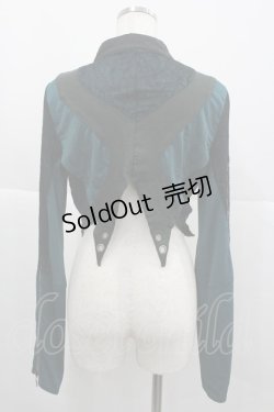 画像2: Ozz Croce / ダブルベルトジャケット  グリーンＸ黒 I-25-12-24-084-OO-JA-SA-ZI