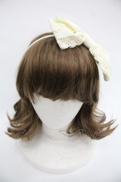 画像2: BABY,THE STARS SHINE BRIGHT / ナナメリボンカチューシャ  アイボリー I-25-12-24-009-BA-ZA-SA-ZI