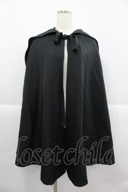 画像1: ATELIER BOZ / フードミニマント  黒 I-25-12-24-095-EL-JA-SA-ZI