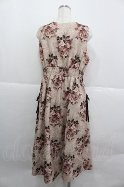 画像2: axes femme / クラシックローズ柄ジャンスカ  ベージュ I-25-12-24-099-AX-OP-TE-ZI