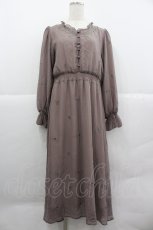 画像1: an another angelus / ローズ刺繍シフォンワンピース  ピンク I-25-12-24-103-CA-OP-SA-ZT255 (1)