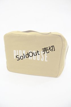 画像1: PINK HOUSE / ロゴポーチ  カラシ I-25-12-24-010-LO-ZA-SA-ZI