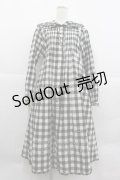 PINK HOUSE / ギンガムチェックフードワンピース  黒Ｘ白 I-25-12-24-108-LO-OP-SA-ZI