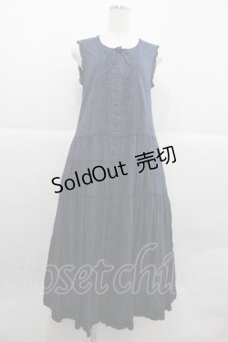 画像1: PINK HOUSE / フリルローンワンピース  ネイビー I-25-12-24-109-LO-OP-TE-ZI