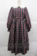 m petit by misako / ハローキティチェックワンピース M ネイビーＸレッドチェック I-25-12-24-111-LO-OP-SA-ZI