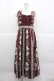 画像1: axes femme / 薔薇ストライプロングワンピース M ワイン I-25-12-24-113-AX-OP-TE-ZI (1)