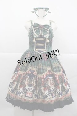 画像1: Angelic Pretty / Cirque du L'Etoile Specialジャンパースカートセット  グリーン I-25-12-24-114-AP-OP-SA-ZI