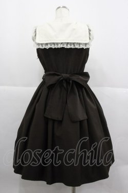 画像2: Innocent World / スクエアカラージャンパースカート M ブラウン I-25-12-24-115-IW-OP-SA-ZI