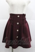 Rojita / Wフリルタックフレアスカート  ボルドー I-25-12-24-120-LO-SK-SA-ZI