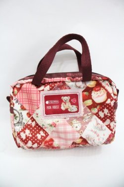 画像1: PINK HOUSE / LeSportsac × PINK HOUSE PH Tea Party Micro Bag  赤Ｘピンク I-25-12-24-011-LO-BG-SA-ZI