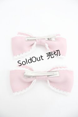 画像2: Chalmiere / リボンクリップセット  ピンク I-25-12-24-014-0-AC-SA-ZI