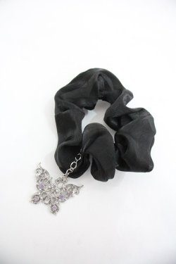 画像1: axes femme / THANKS FES ノベルティシュシュ  黒 I-25-12-24-016-AX-AC-SA-ZI