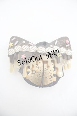 画像1: ALICE and the PIRATES / Melty Nightmare Chocolateバレッタ  ブラウン I-25-12-24-020-PA-AC-SA-ZI