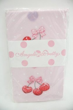 画像1: Angelic Pretty / Wrapping Cherryタイツ  ピンク I-25-12-24-028-AP-AC-SA-ZI