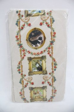 画像1: BABY,THE STARS SHINE BRIGHT / Mon Chouchou Hermitage柄タイツ  キナリ I-25-12-24-029-BA-ZA-SA-ZI