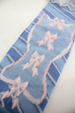 画像4: Angelic Pretty / Candy Ribbon ストライプクルー丈ソックス  青 I-25-12-24-032-AP-ZA-SA-ZI (4)