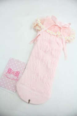 画像1: Angelic Pretty / マーガレットクルー丈ソックス  ピンク I-25-12-24-034-AP-ZA-SA-ZI