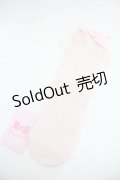 Angelic Pretty / Lacyクルー丈ソックス  ピンク I-25-12-24-035-AP-ZA-SA-ZI