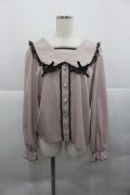 Lovely Tency / ハートパールボタン長袖ブラウス M ピンク I-25-12-27-001-0-BL-SA-ZI