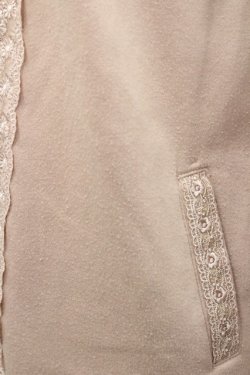 画像4: axes femme / /刺繍レースZIPパーカー M ベージュ I-25-12-27-038-AX-TO-TE-ZI