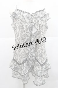 axes femme / フラワーフリルキャミソール M 生成り I-25-12-27-039-AX-TO-TE-ZI